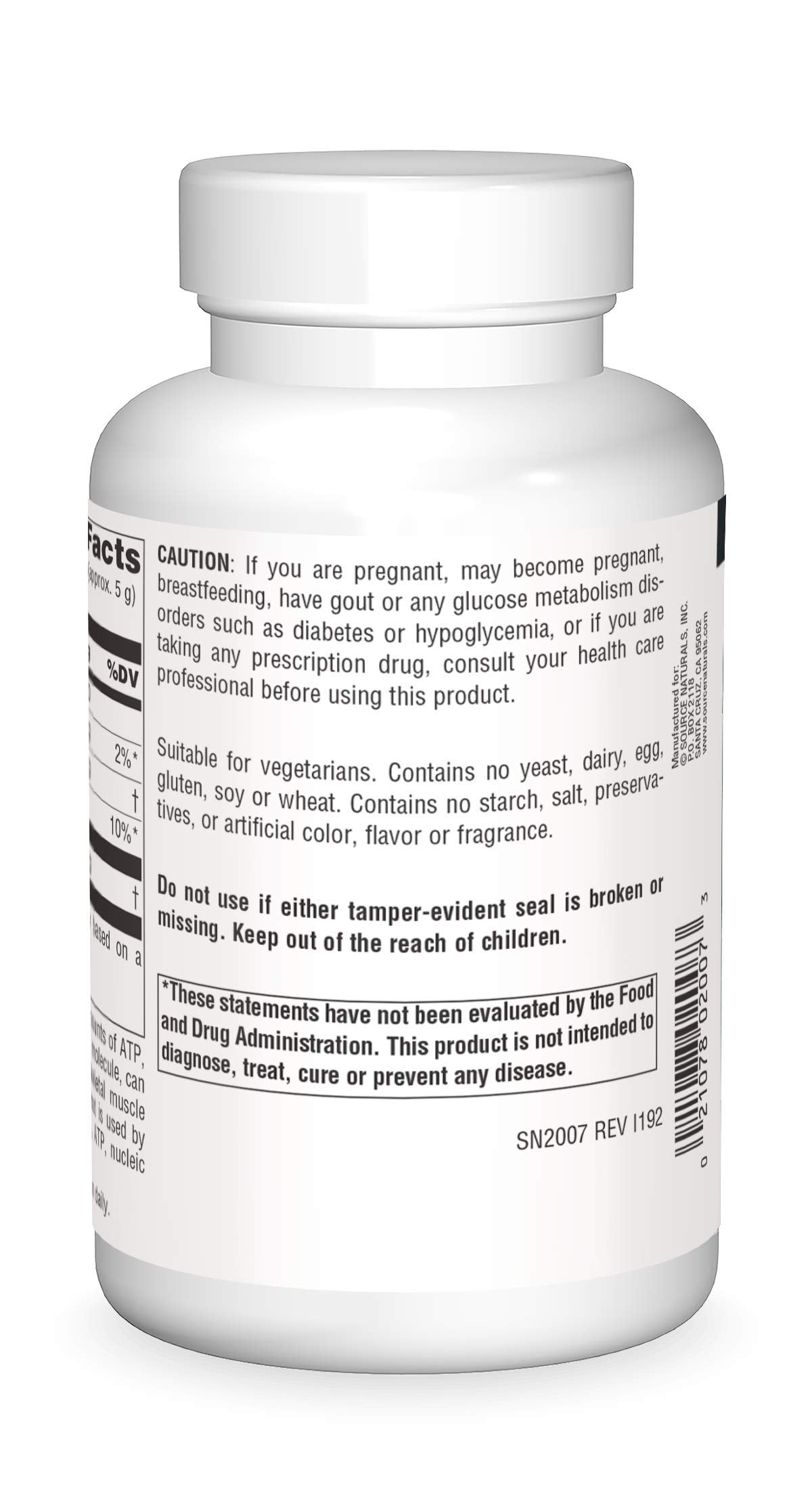 D-Ribose Powder scoop with rounded teaspoon for easy serving.