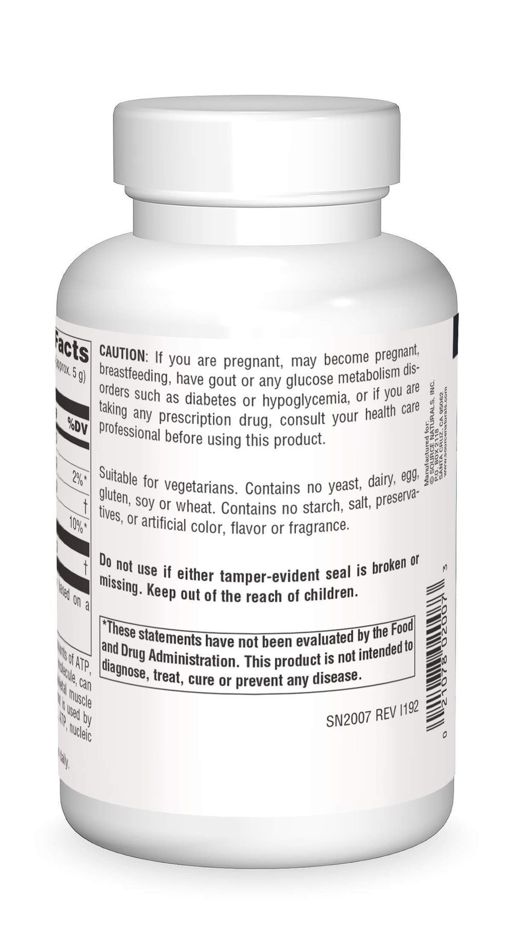 D-Ribose Powder scoop with rounded teaspoon for easy serving.