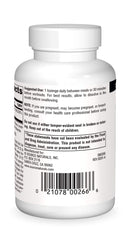 Label close-up of Source Naturals Dibencozide coenzyme B-12 info for energy support.