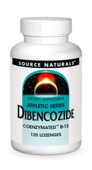 Source Naturals Dibencozide lozenge in bottle for daily energy support.