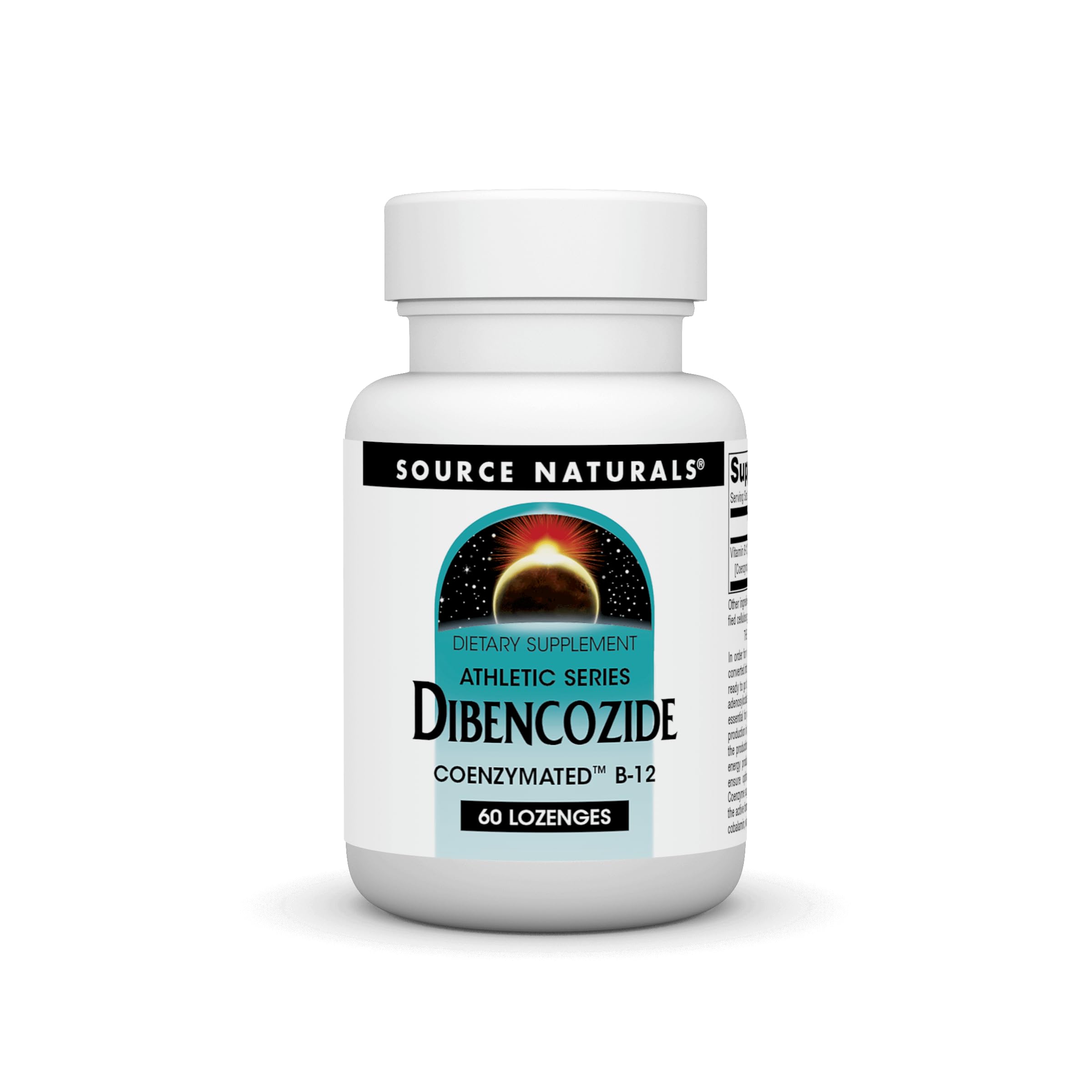 Source Naturals Dibencozide lozenge pack for energy support and convenient dosing.