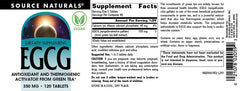 Source Naturals EGCG packaging front shot conveys quality and long-standing trust.