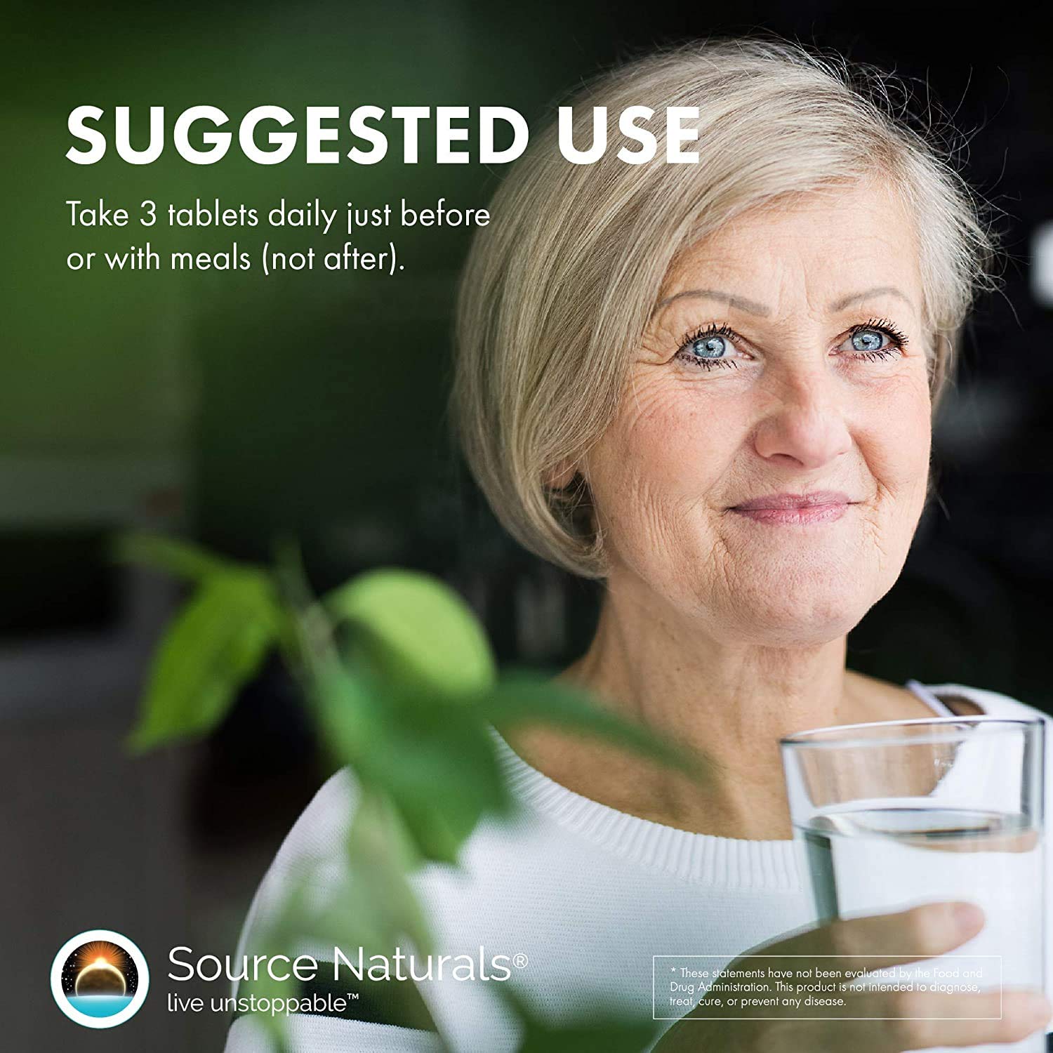 GMP-compliant production label on Source Naturals packaging