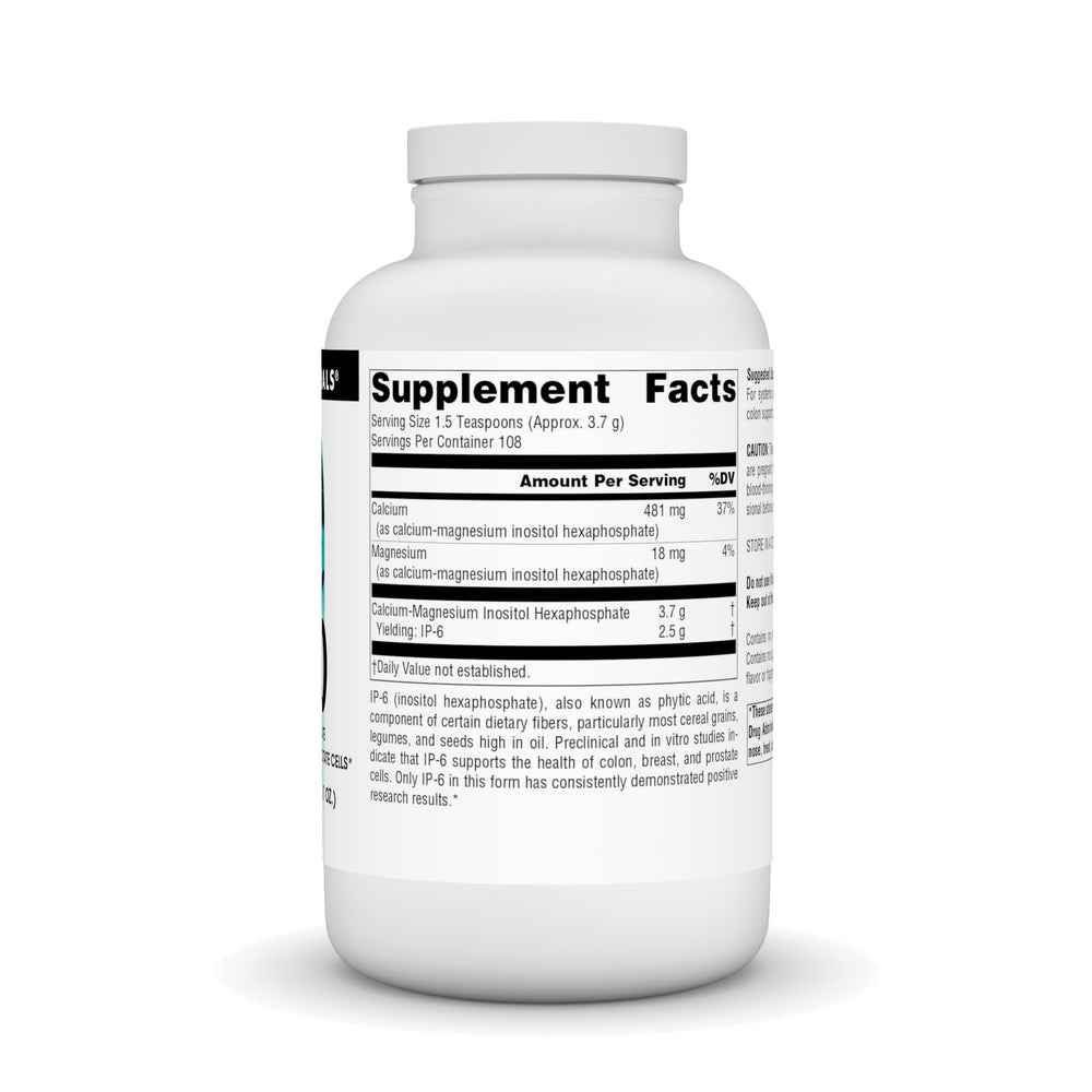 IP-6 Powder scoop beside the bottle for easy daily dosing.
