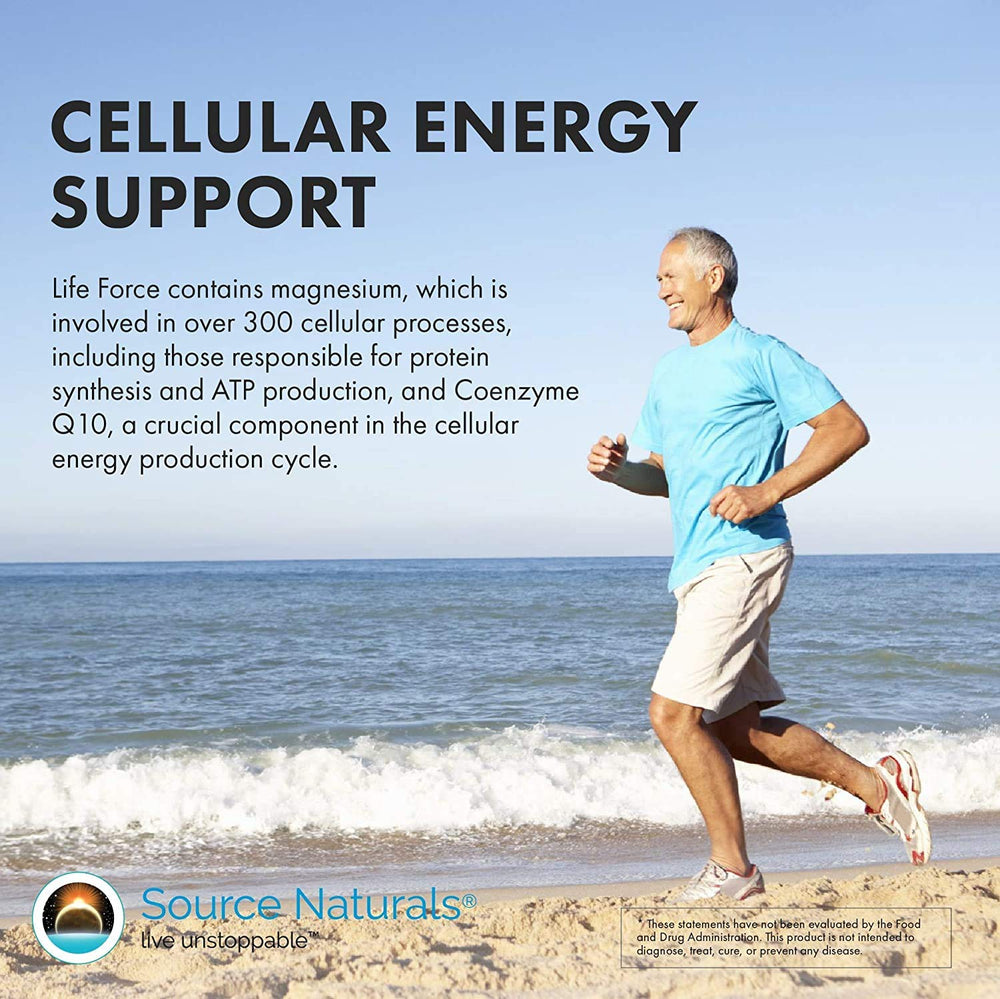 Source Naturals Life Force Multivitamin pills and capsules closeup