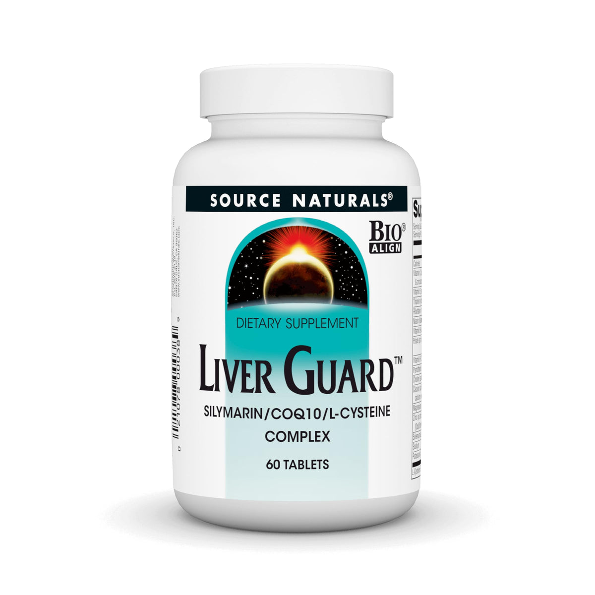 Source Naturals Liver Guard tablets in a bottle support liver function daily.