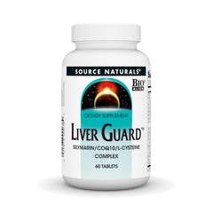Source Naturals Liver Guard tablets in a bottle support liver function daily.