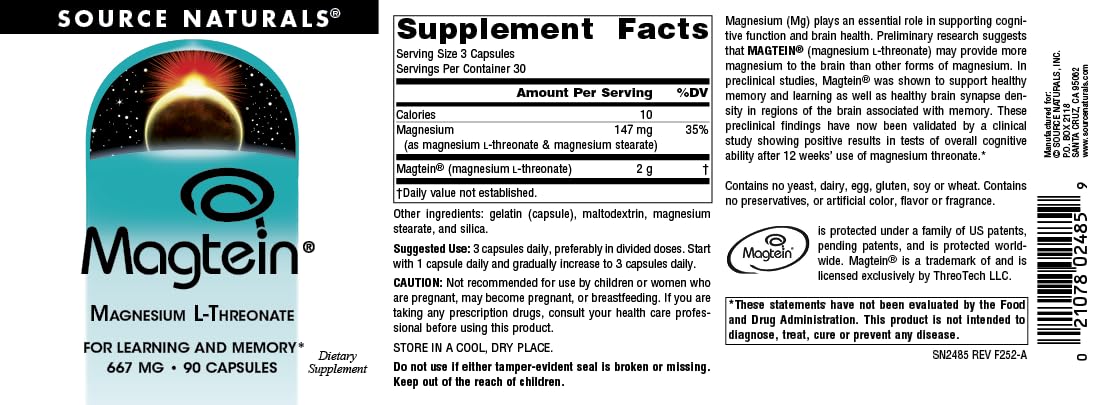 Source Naturals Magtein daily-use scene suggests steady focus and mood balance