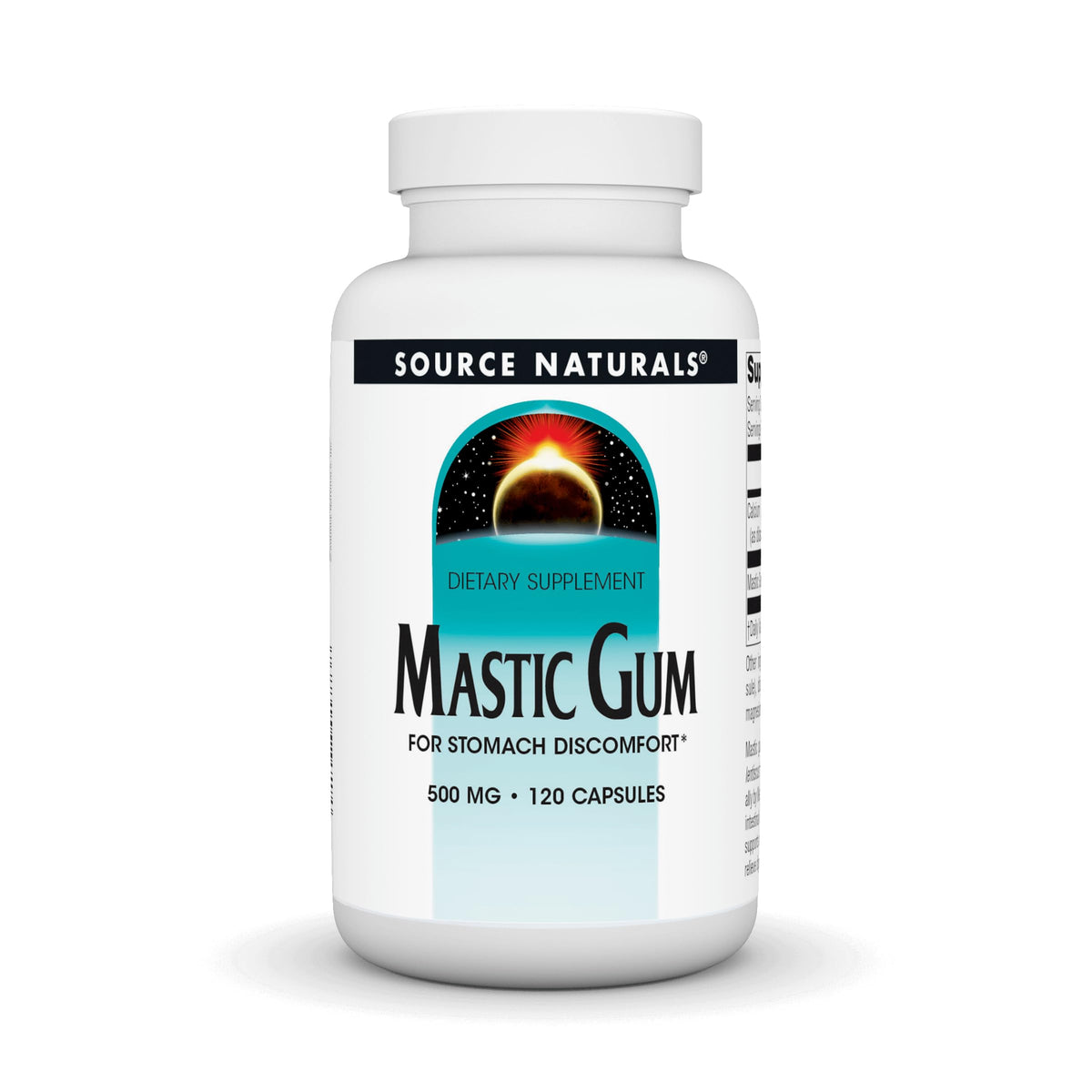 Source Naturals Mastic Gum capsules bottle for easy daily use