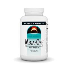 Source Naturals Mega-One bottle front for quick daily nutrient support.