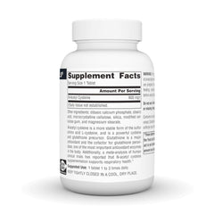 Source Naturals NAC tablets closeup highlights uniform size for easy swallowing.