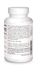 Source Naturals NADH lozenges bottle side detail for daily focus