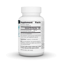 Source Naturals NR label close-up with vegan formulation notes