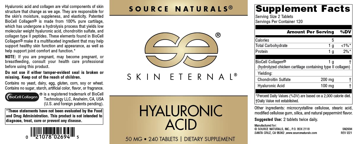 Packaging box featuring Skin Eternal Hyaluronic Acid for easy daily use.