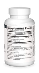 Source Naturals Theracurmin bottle label indicating clean ingredients and no artificial colors