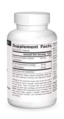 Closeup of Source Naturals UC-II undenatured capsule showing clean, gluten-free composition.