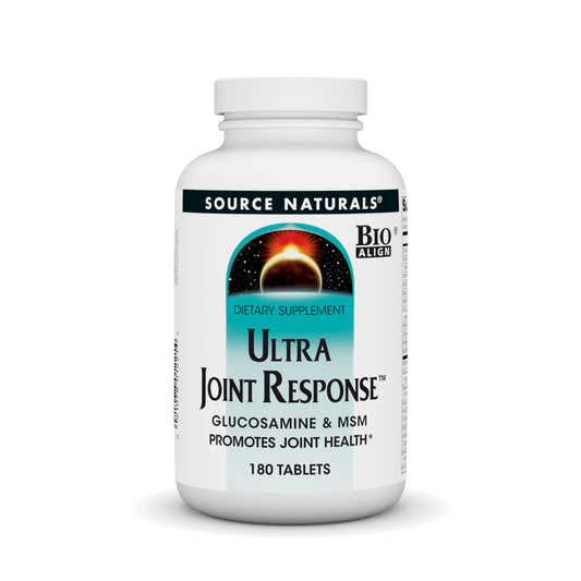 Source Naturals Ultra Joint Response bottle with tablets for daily joint support