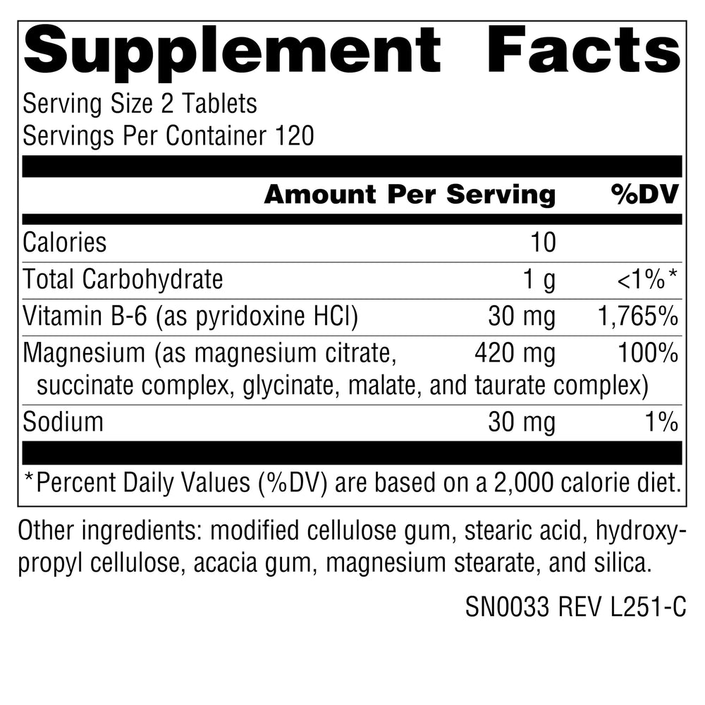 Source Naturals Ultra-Mag capsules close-up highlighting high-potency, multi-source magnesium blend for daily use.