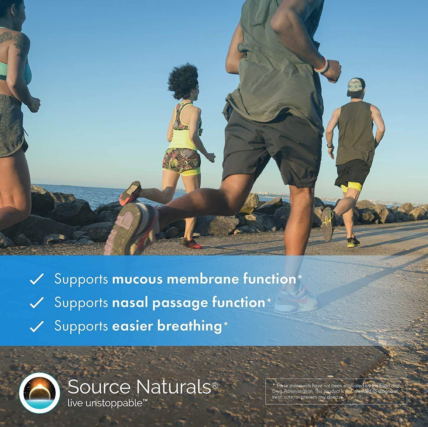 Source Naturals Wellness Formula daily-use bottle with water, ideal during travel.