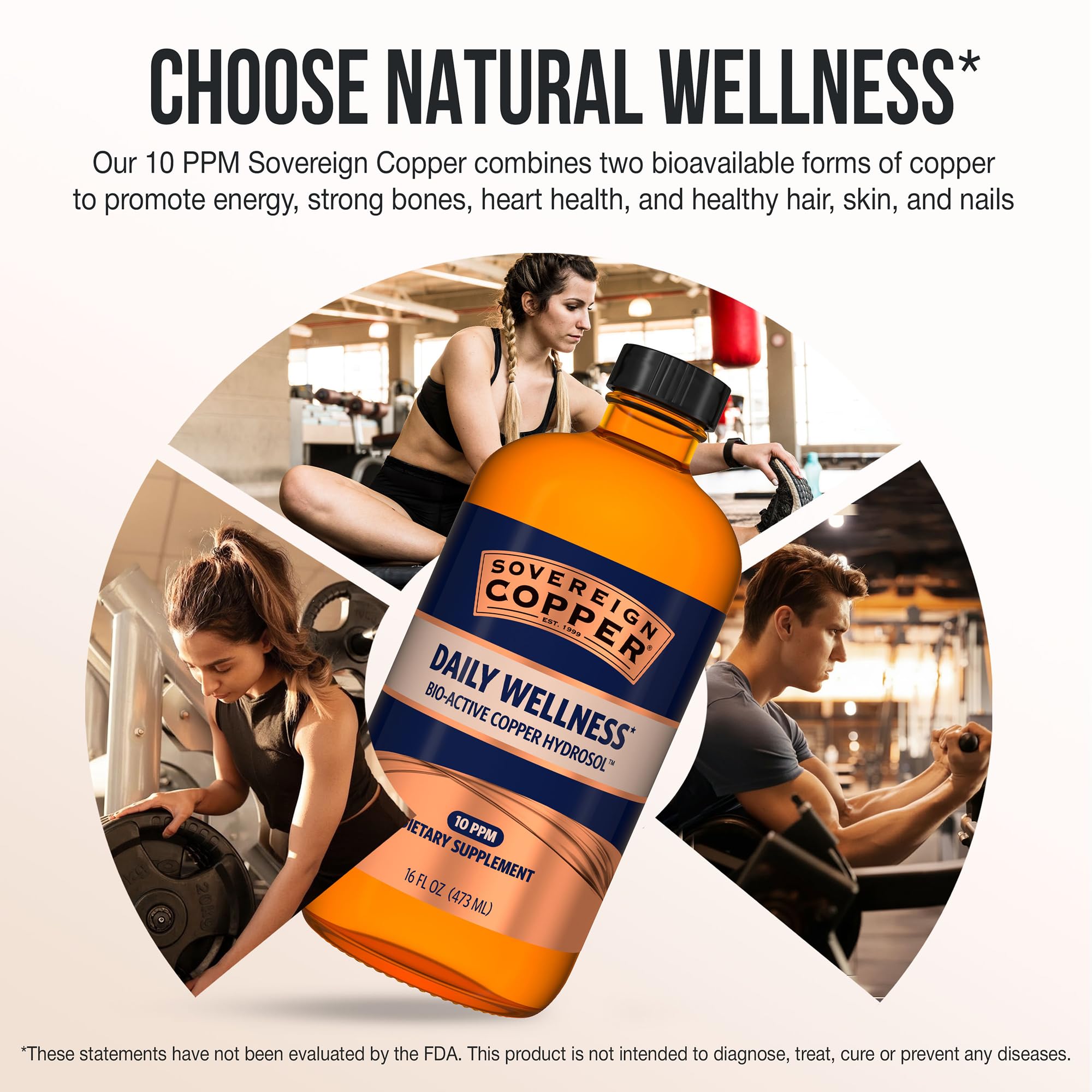 Sovereign Copper Hydrosol packaging in glass emphasizing purity and sustainability.