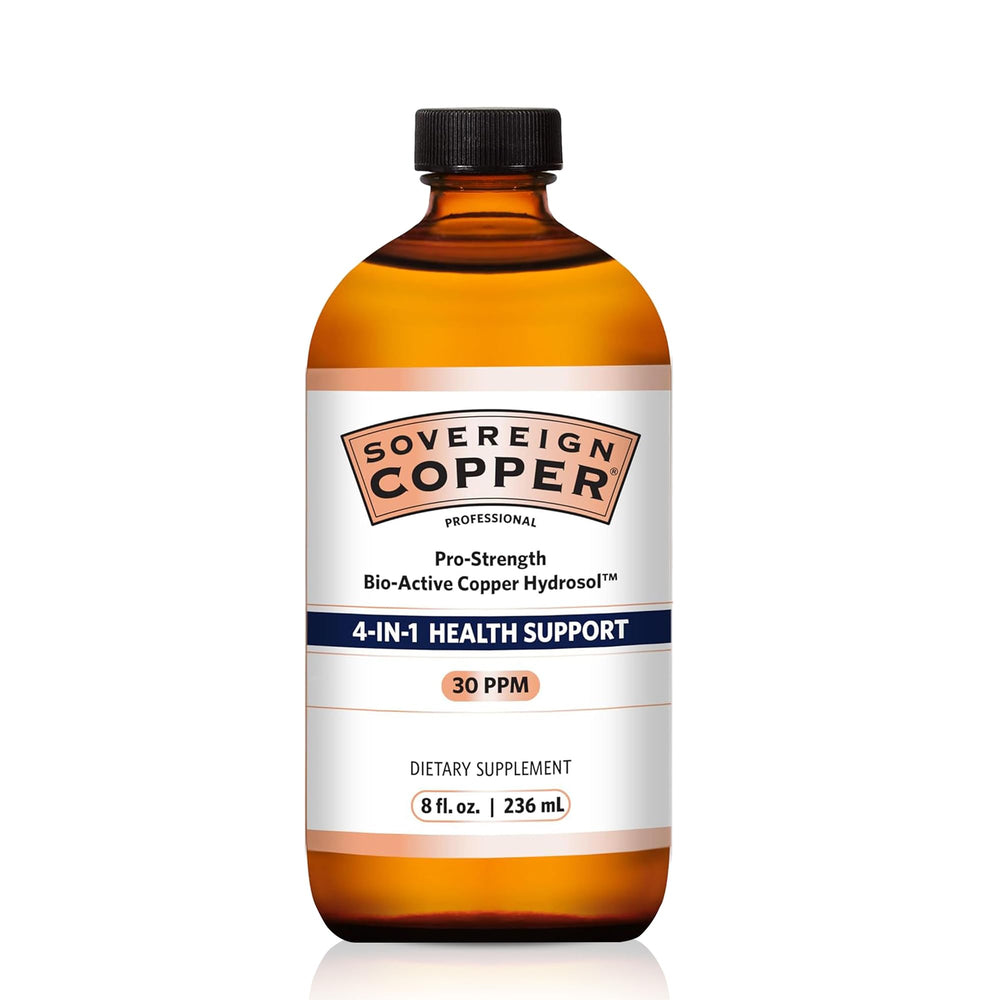 Sovereign Copper Pro-Strength bottle front view for daily joint and skin support