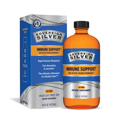 Sovereign Silver bottle amber glass preserves purity for daily use.