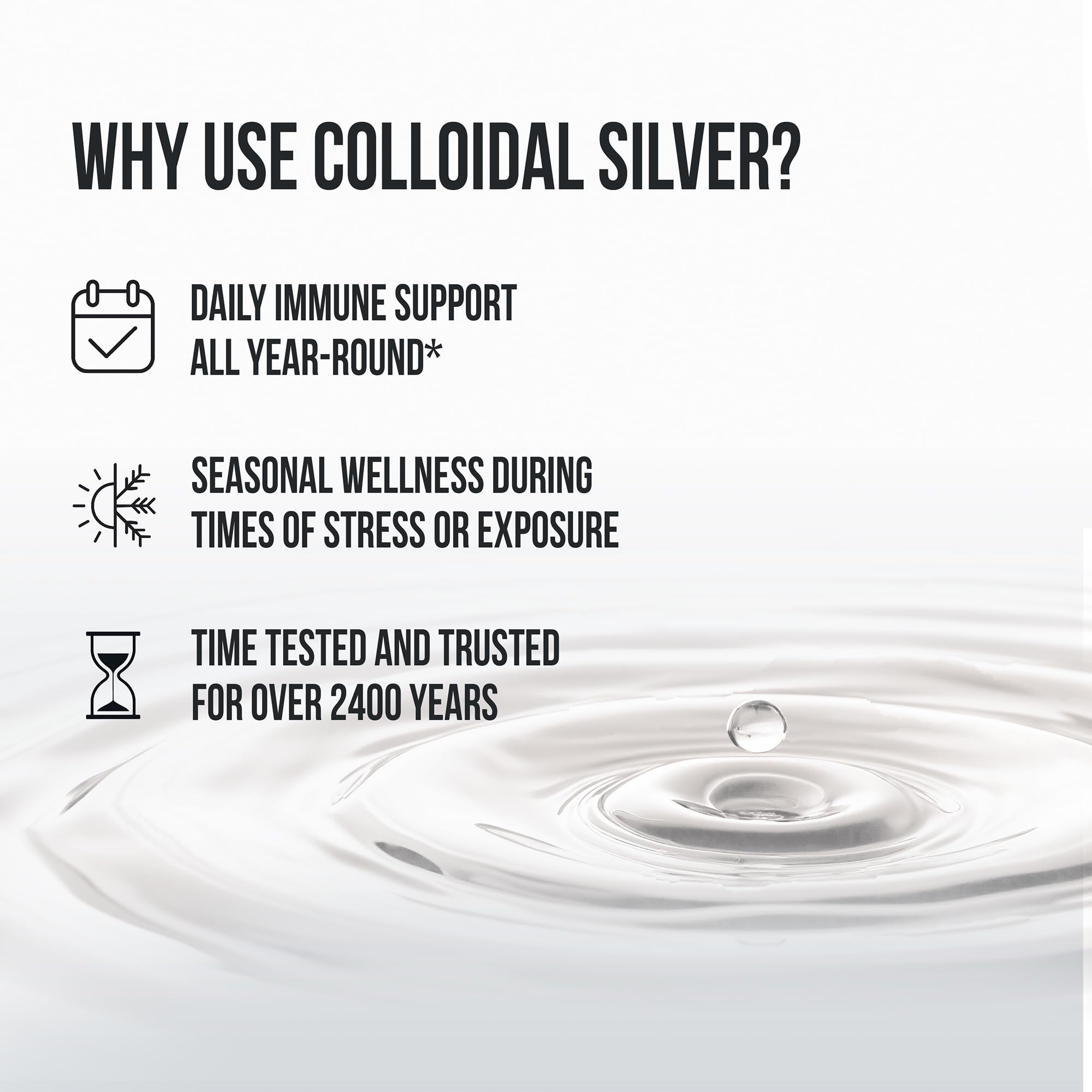 Sovereign Silver handheld bottle ideal for travel and convenience.