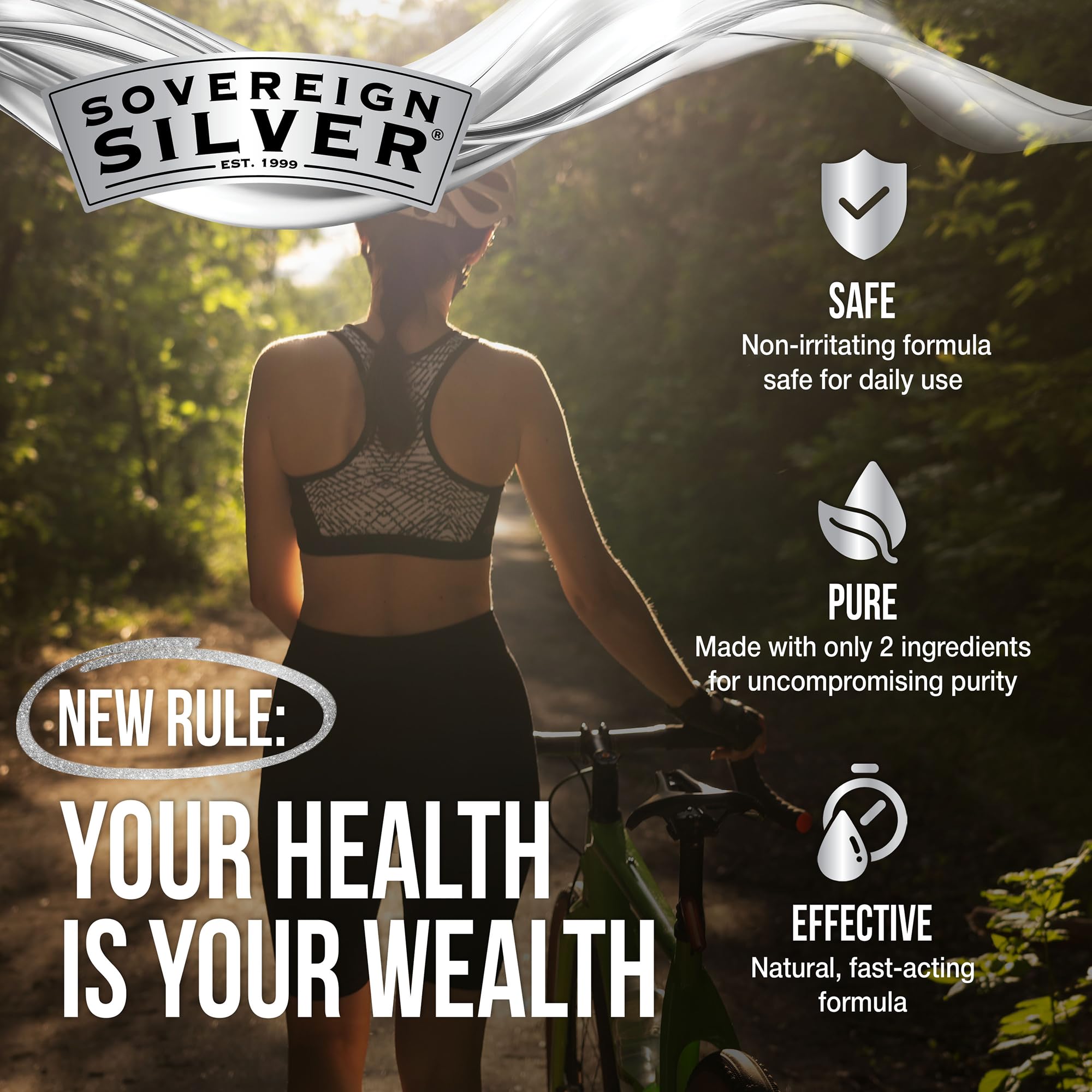 Sovereign Silver 2-pack image shows a two-bottle setup for easy restocking.