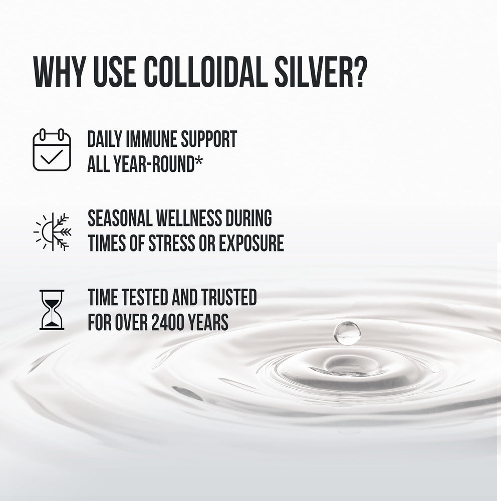 Ultra-fine silver particles in Sovereign Silver enable quick uptake.