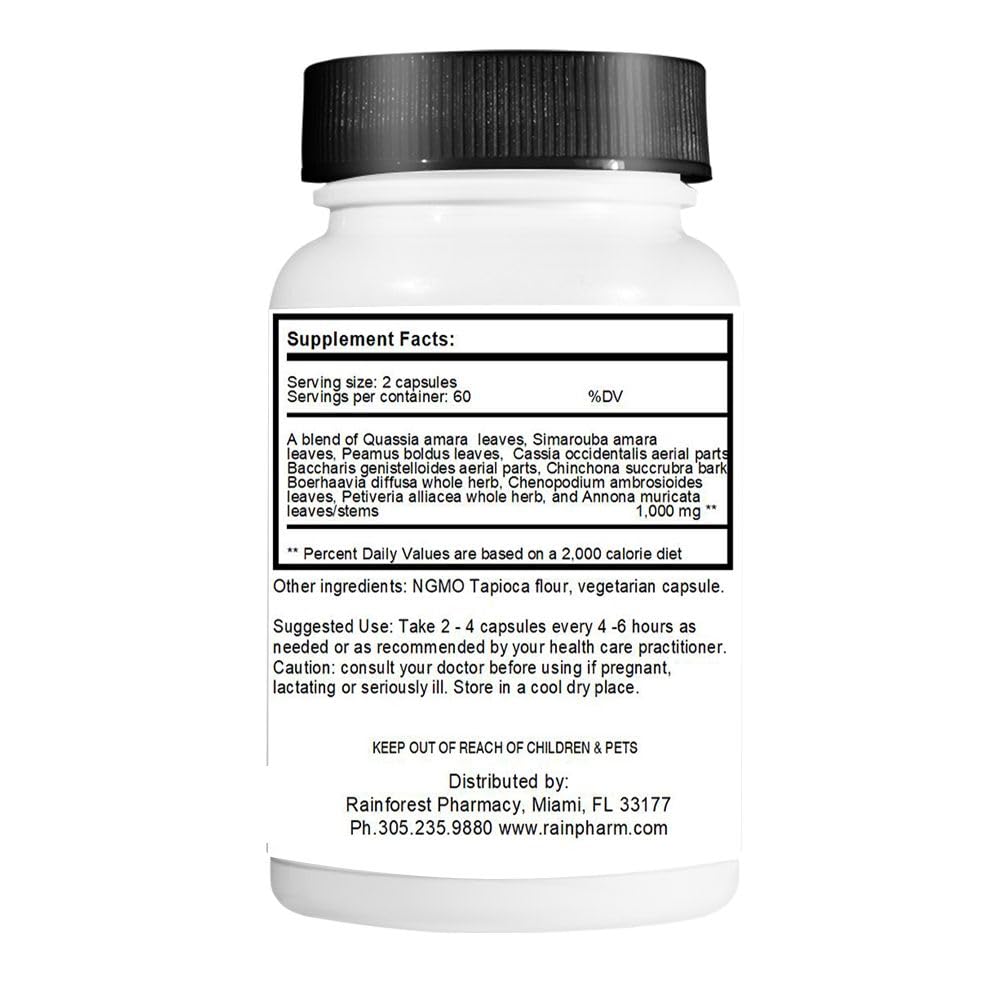 Close-up of Sovob Rainforest Amazon A-P capsules, high-potency 650 mg vegetarian formula