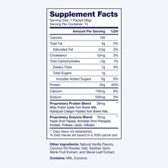 SoWell GLP-1 Protein Vanilla display with sticks and nutrition info