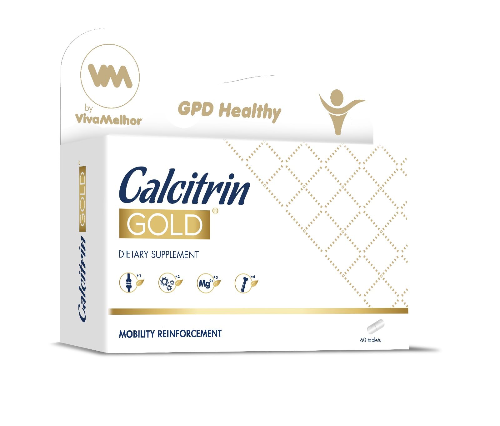 Soy Sano Calcitrin Gold bottle front view for bone support.