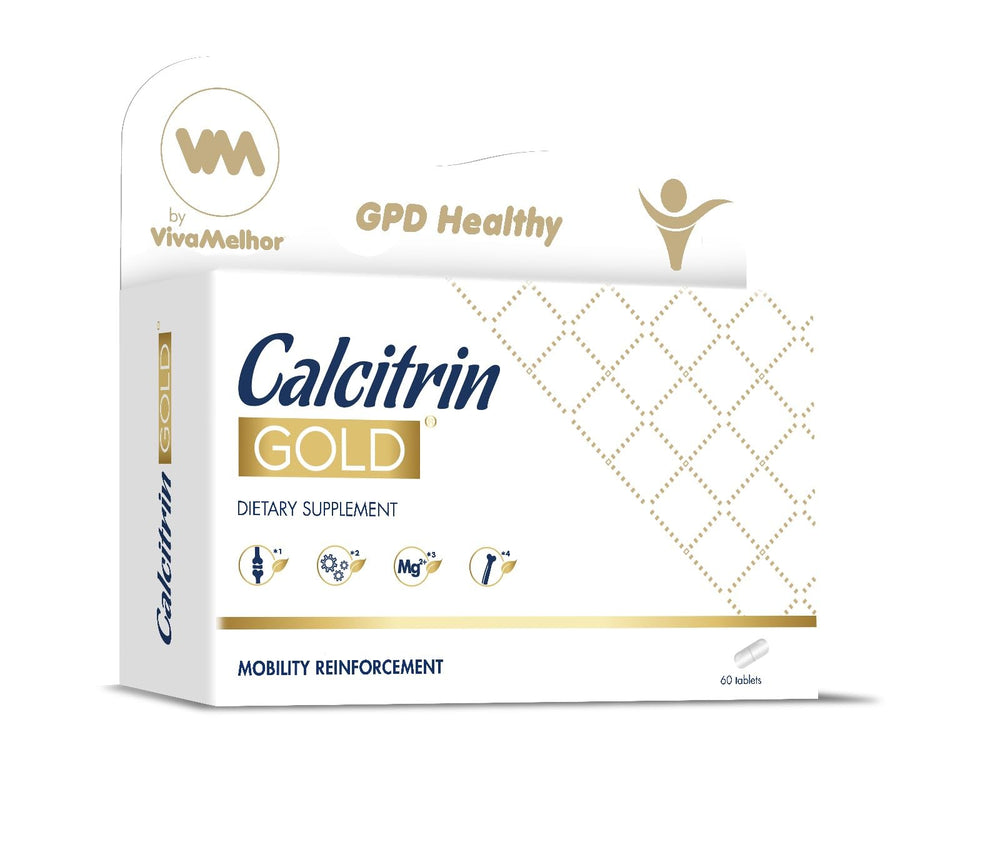 Soy Sano Calcitrin Gold bottle front view for bone support.