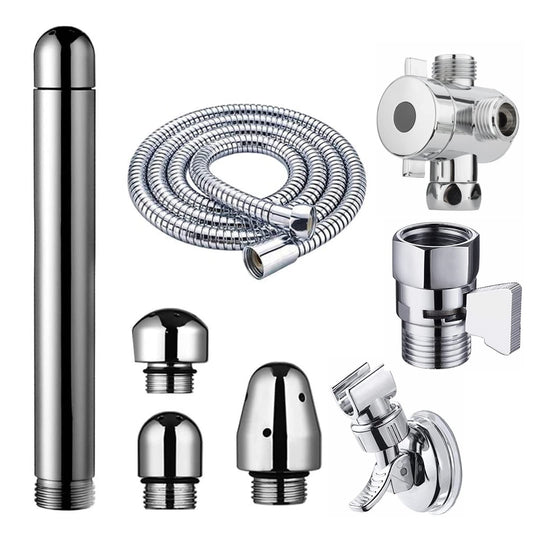 SOYESY complete shower enema system showing full kit with diverter for versatile cleansing