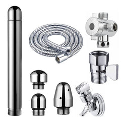 SOYESY complete shower enema system showing full kit with diverter for versatile cleansing