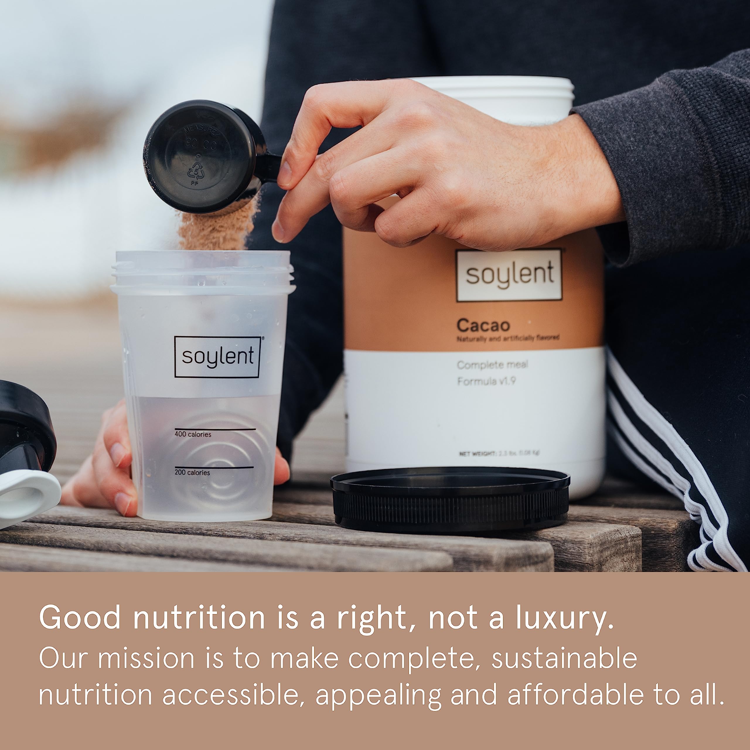 Soylent 20g vegan protein in a scoop for plant-based fuel