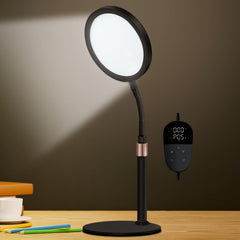 Sozapooty Light Therapy Lamp with 360° gooseneck provides flexible positioning for daily mood improvement.