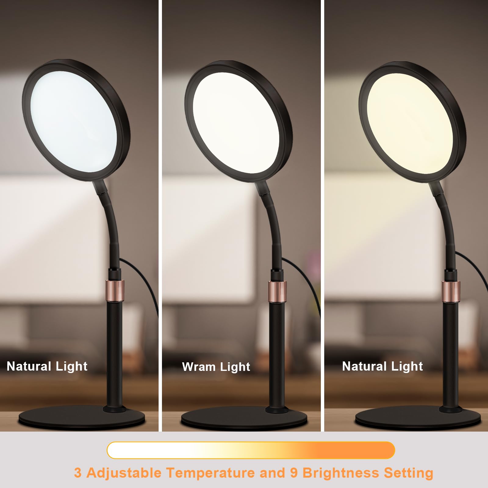 Sozapooty brightness control lets subtle changes for different activities.