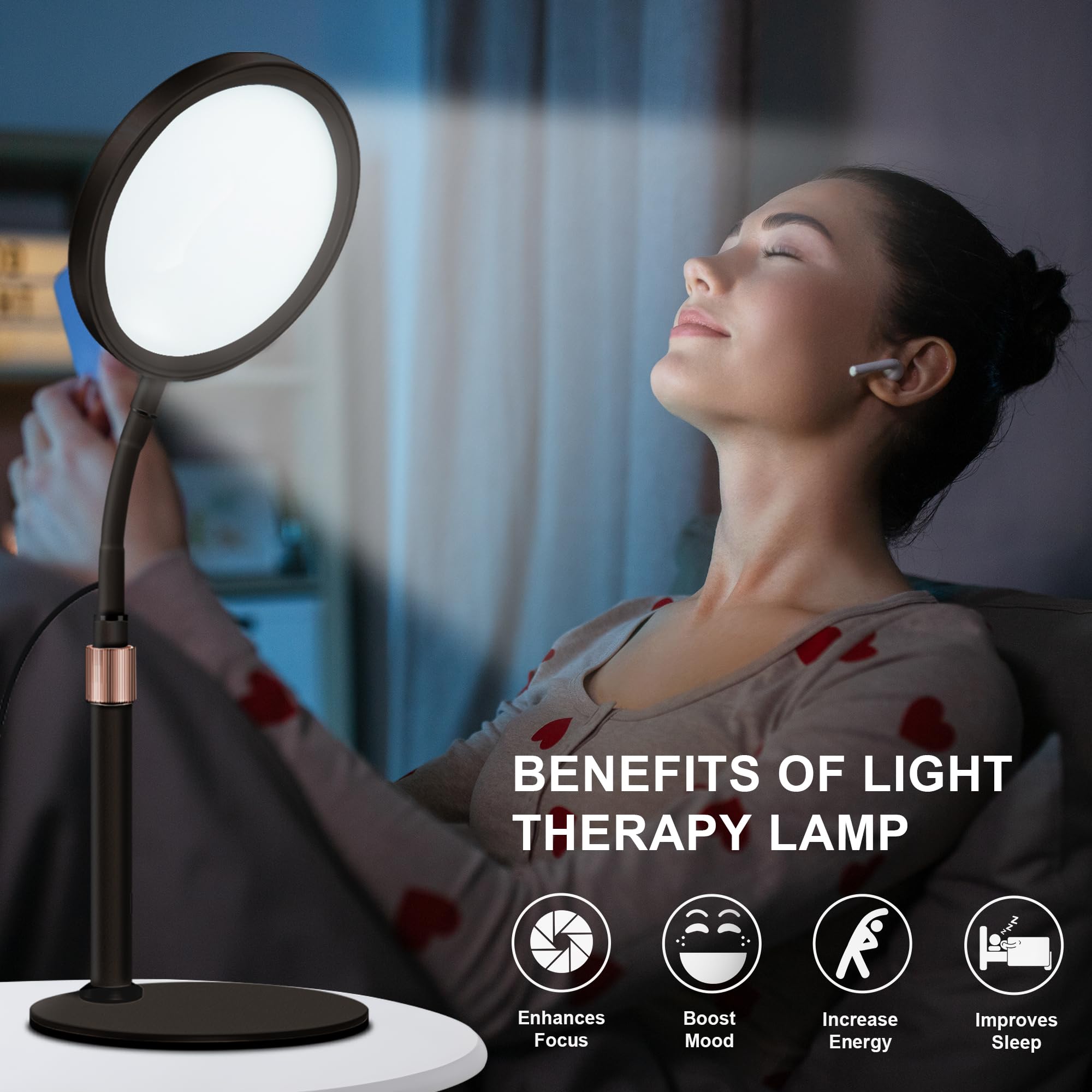Sozapooty lamp timer function helps set sessions without constant manual adjustments.