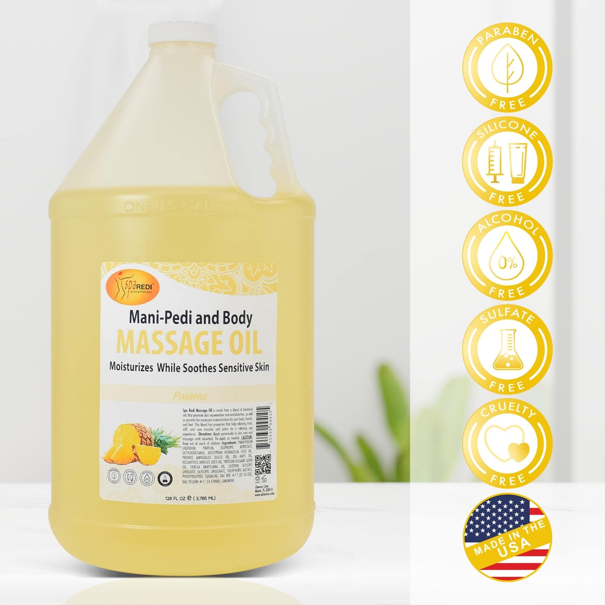 SPA REDI 128 oz bottle packaging ready for family care.