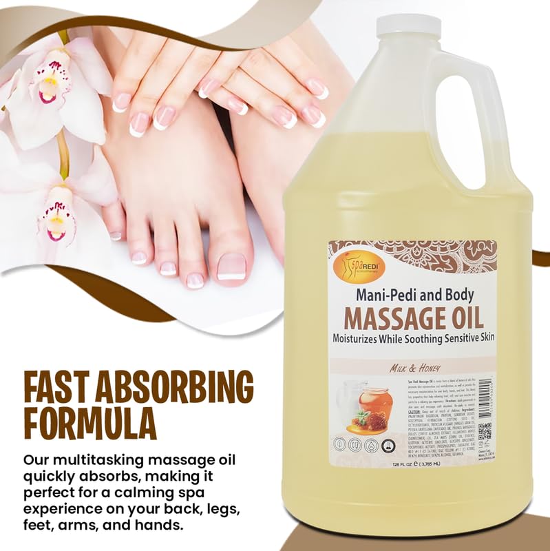 Spa Redi vegan-friendly massage blend ideal for pedicure and manicure sessions.