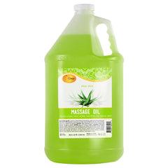 SPA REDI Massage Oil Aloe Vera bottle showing soothing, skin-nourishing action