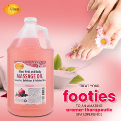SPA REDI Massage Oil skin-nourishment with vitamin-rich ingredients for soft skin.