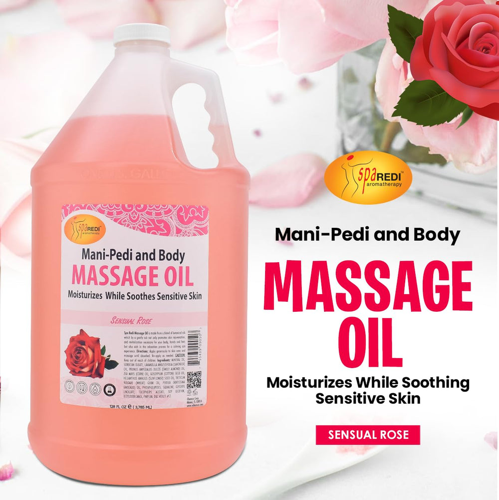 SPA REDI rose aromatherapy massage - hands and feet relaxation.