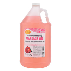 SPA REDI sensual rose massage oil bottle for a calming full-body massage.