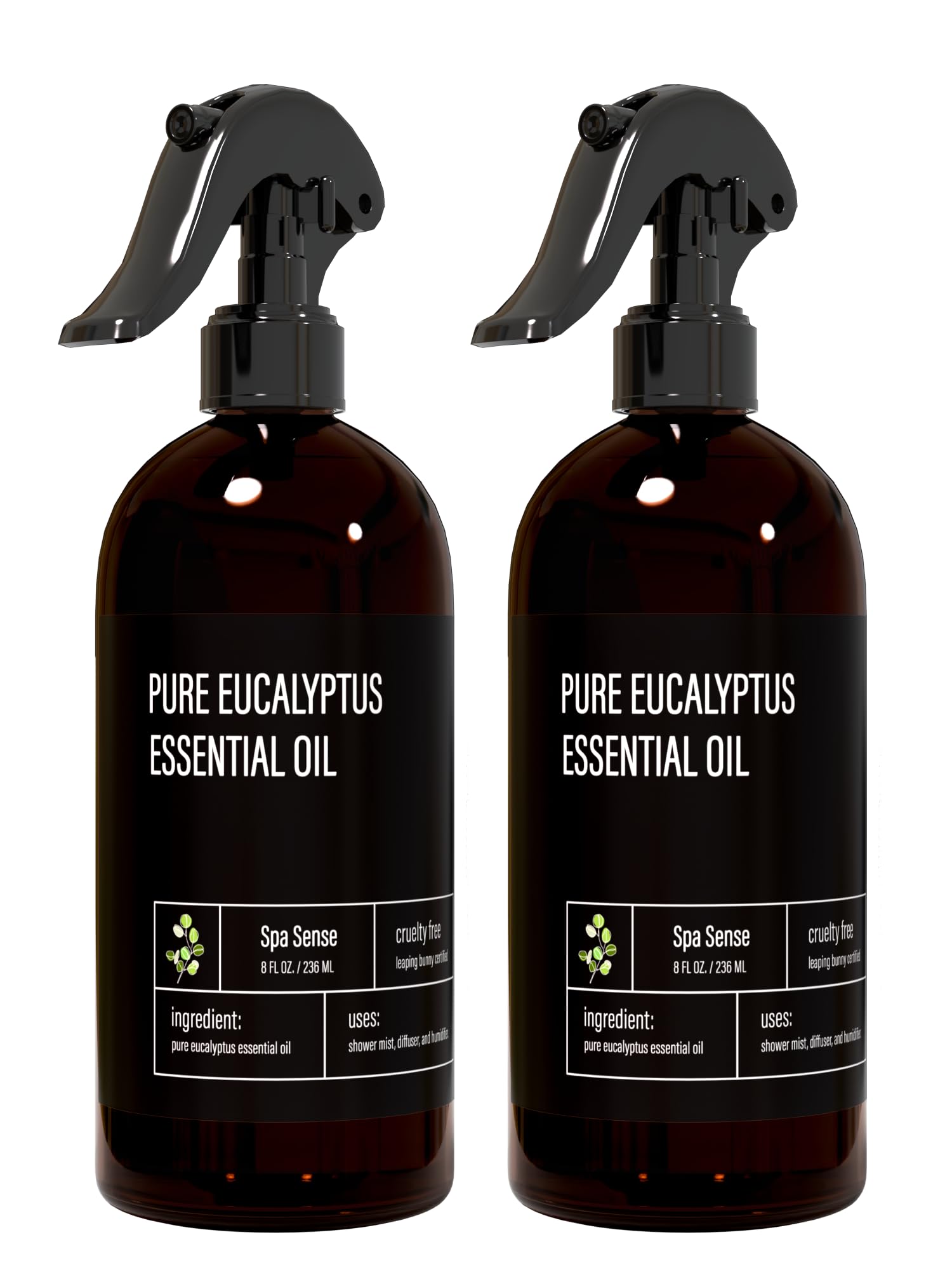 Spa Sense Pure Eucalyptus Shower Mist bottle for refreshing shower aroma