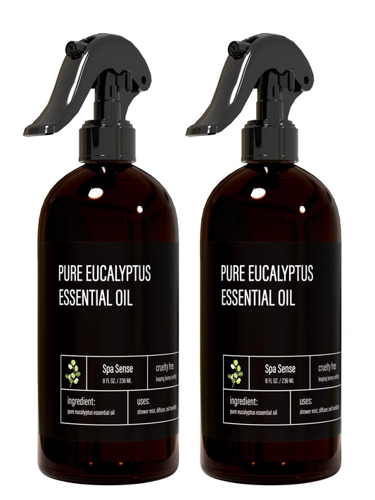 Spa Sense Pure Eucalyptus Shower Mist bottle for refreshing shower aroma