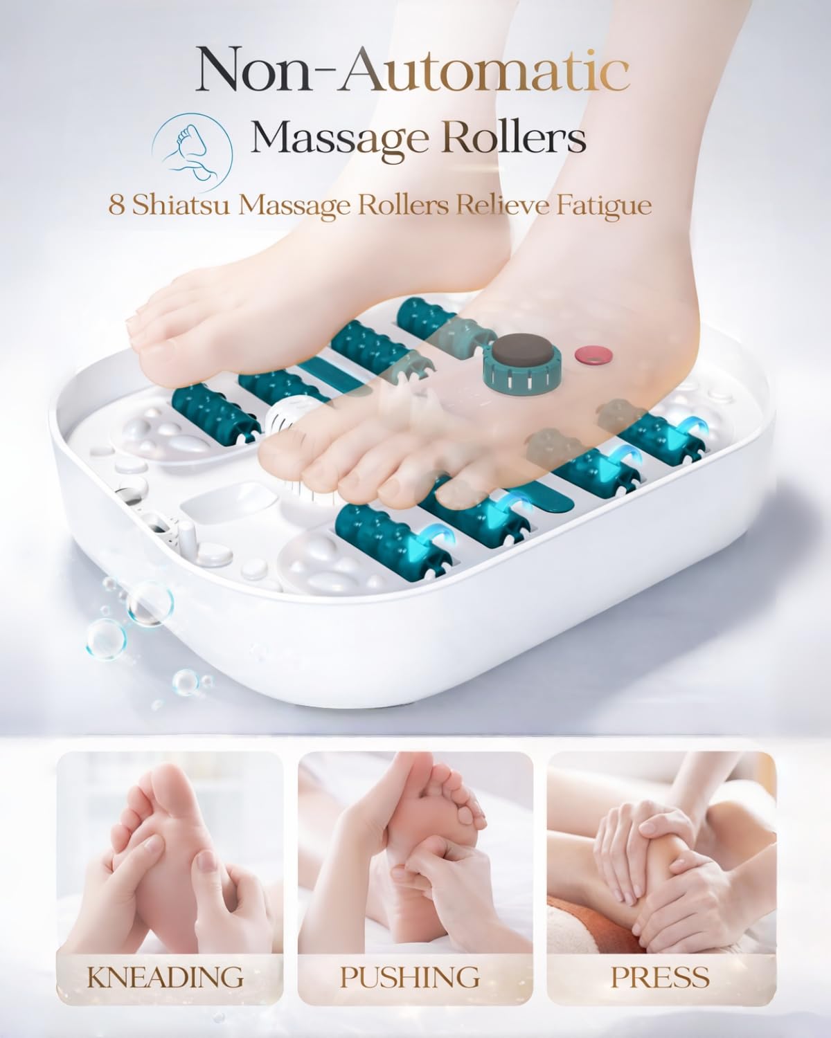 SPA4PIEDS red light therapy provides calming ambiance during soaks