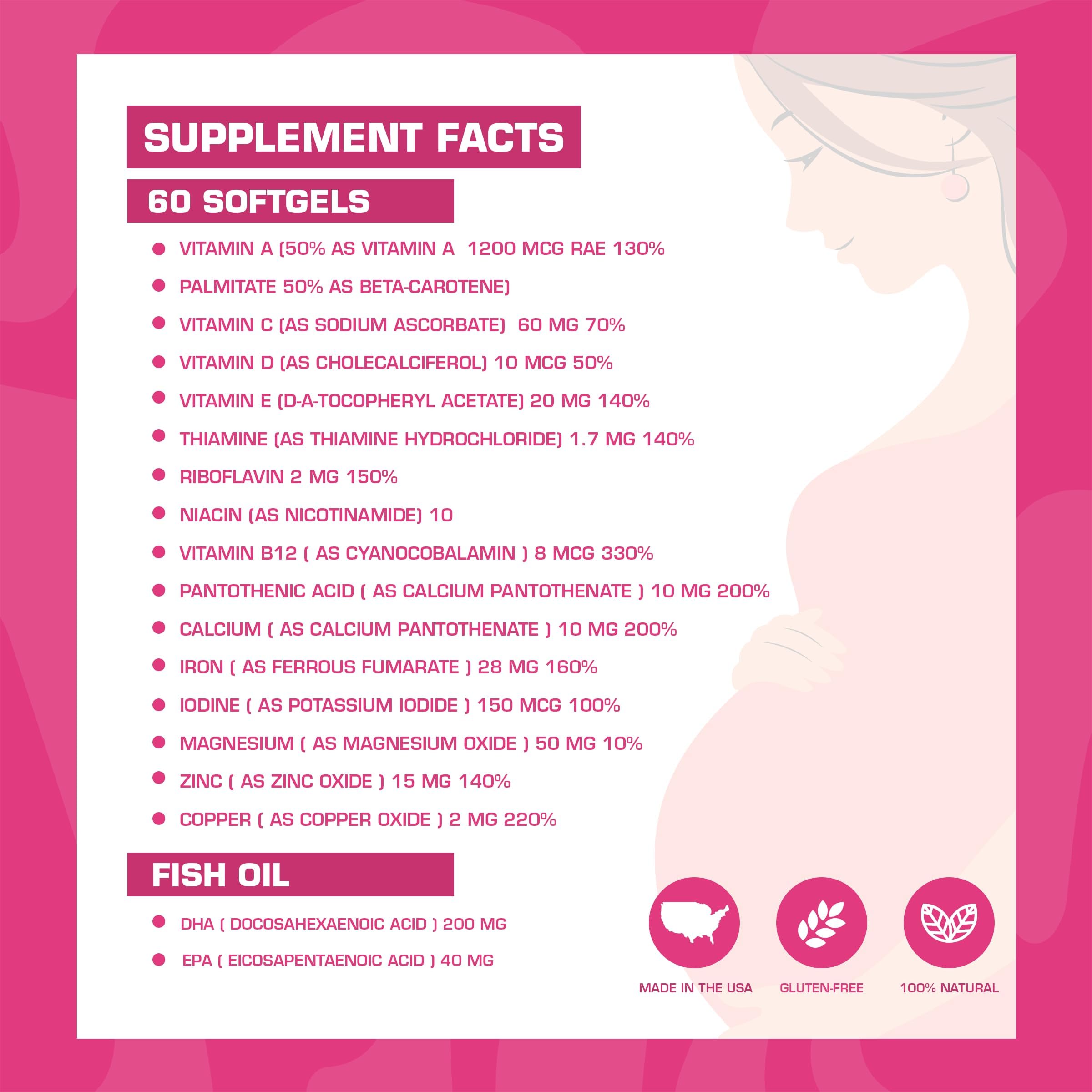 Omega-3 DHA label emphasizing heart-friendly nutrients.