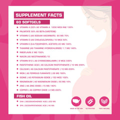 Omega-3 DHA label emphasizing heart-friendly nutrients.